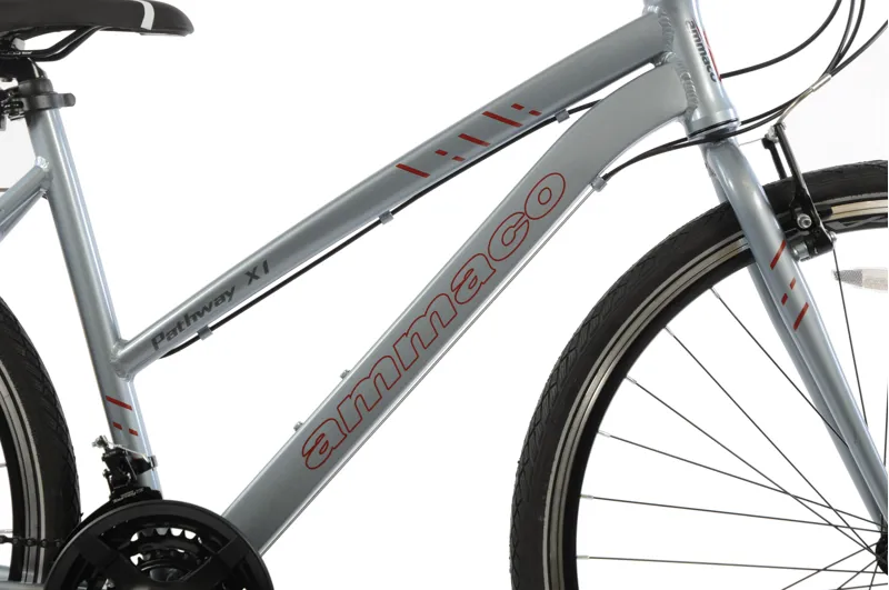 Ammaco Pathway X1 700c Sports Hybrid Bike Light Grey-2